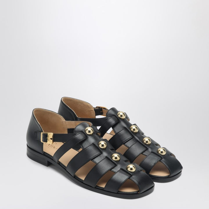 Valentino Garavani leather fisherman studded sandals