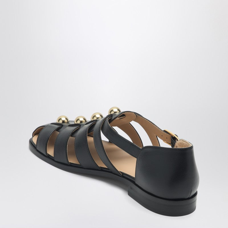 Valentino Garavani leather fisherman studded sandals