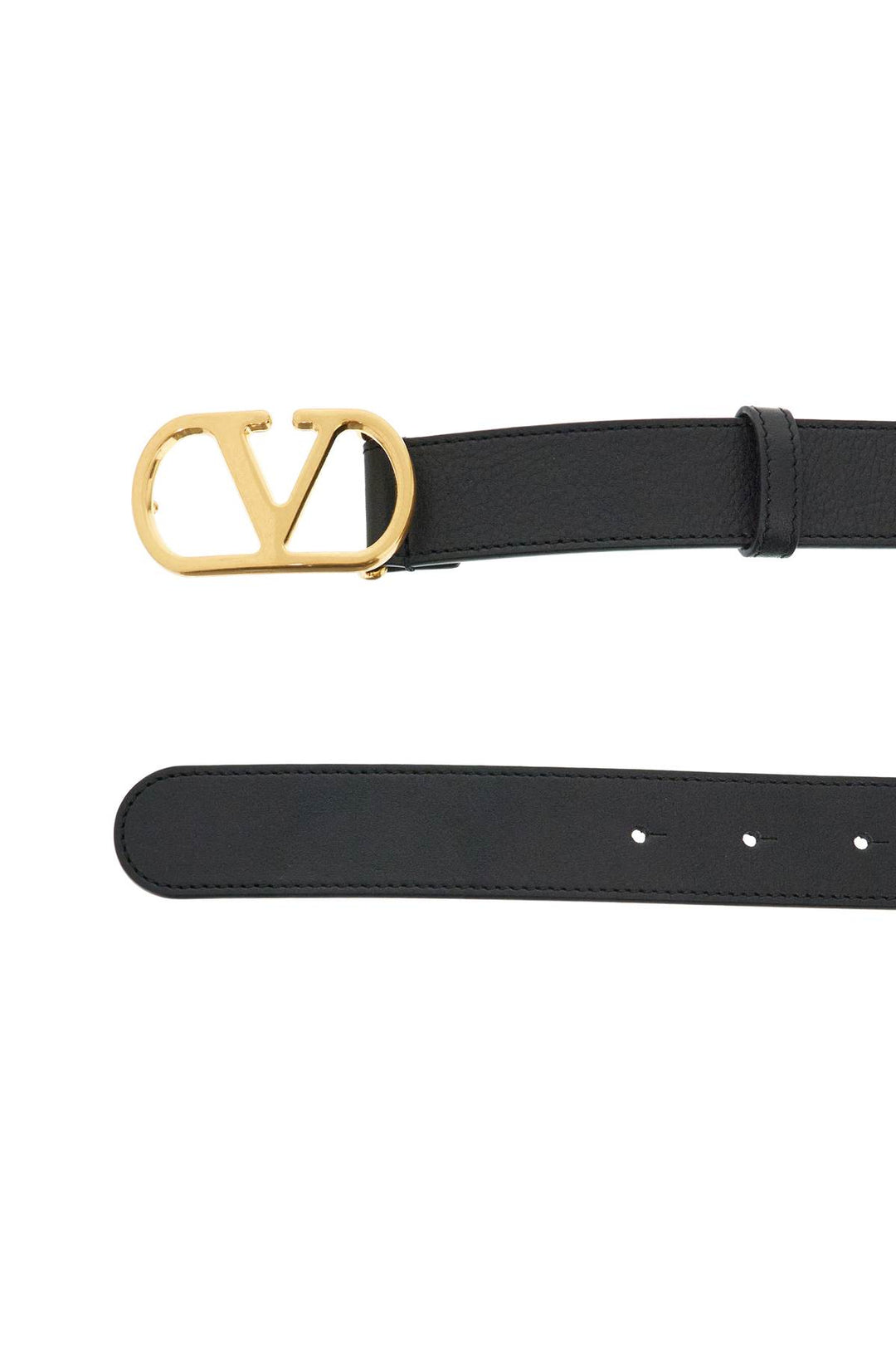 Valentino Garavani black leather belt