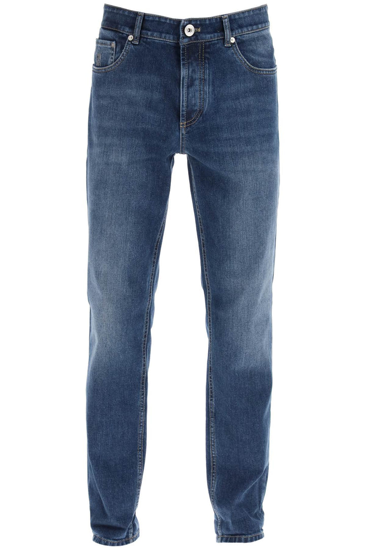 Brunello Cucinelli Traditional Fit Jeans   Blue