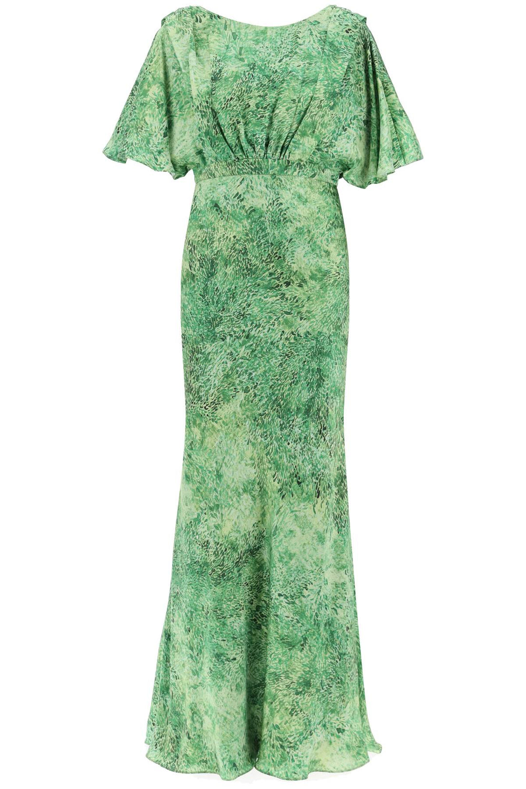 Saloni Winona Silk Maxi Dress   Green