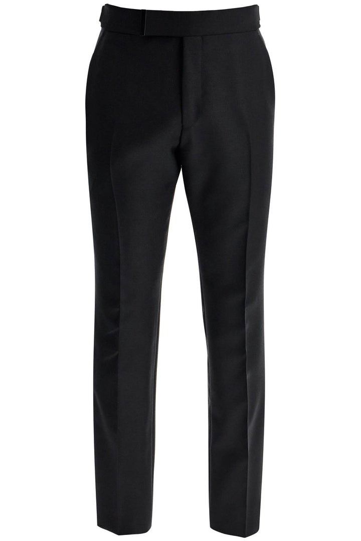 Tom Ford Tailored Wool And Mohair Trousers   Black