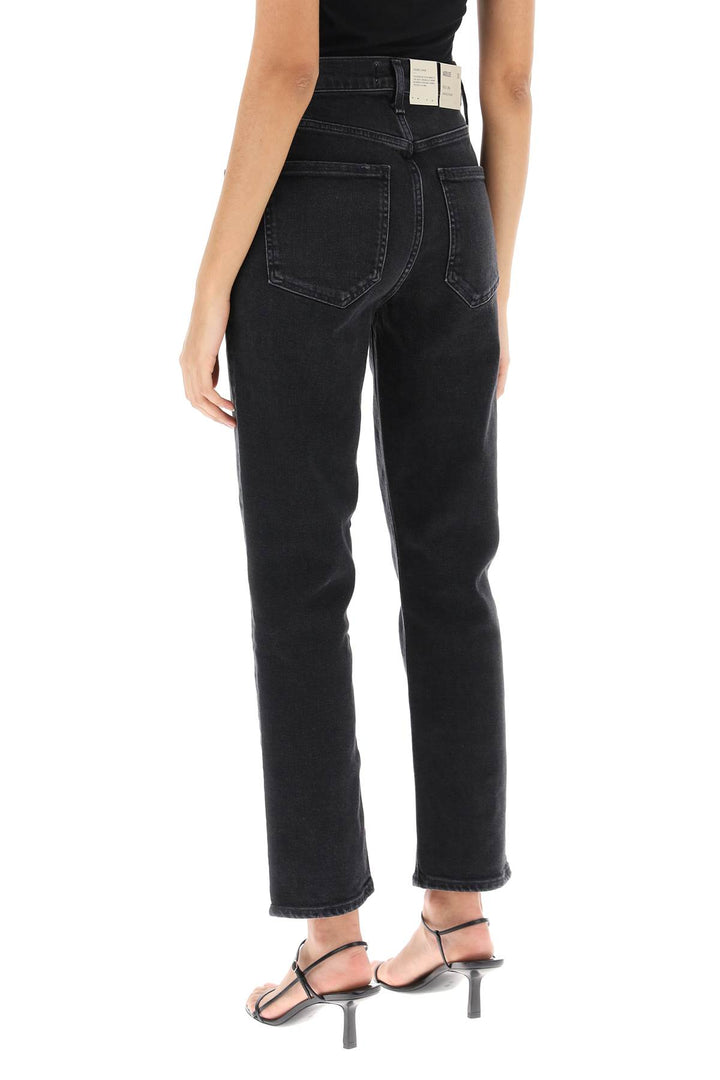 Agolde Riley High Waisted Jeans   Nero