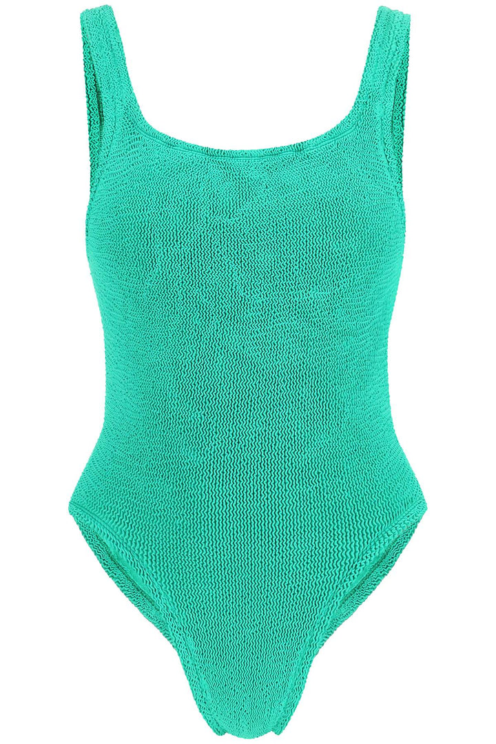 Hunza G. Square Neck Swimsuit   Green