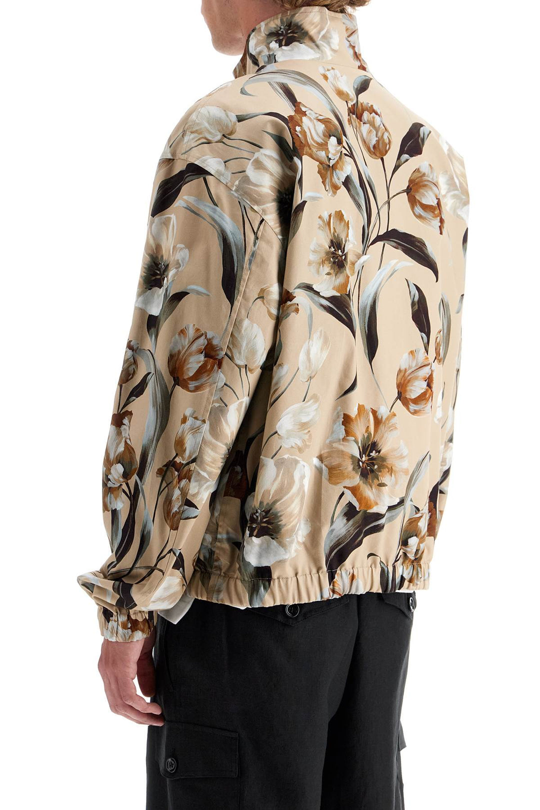 Dolce & Gabbana Reversible Floral Print Jacket   Beige