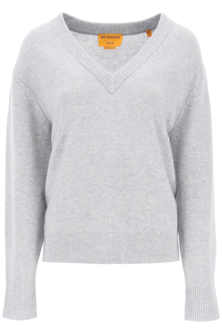 Guest In Residence The V Cashmere Sweater   Grey