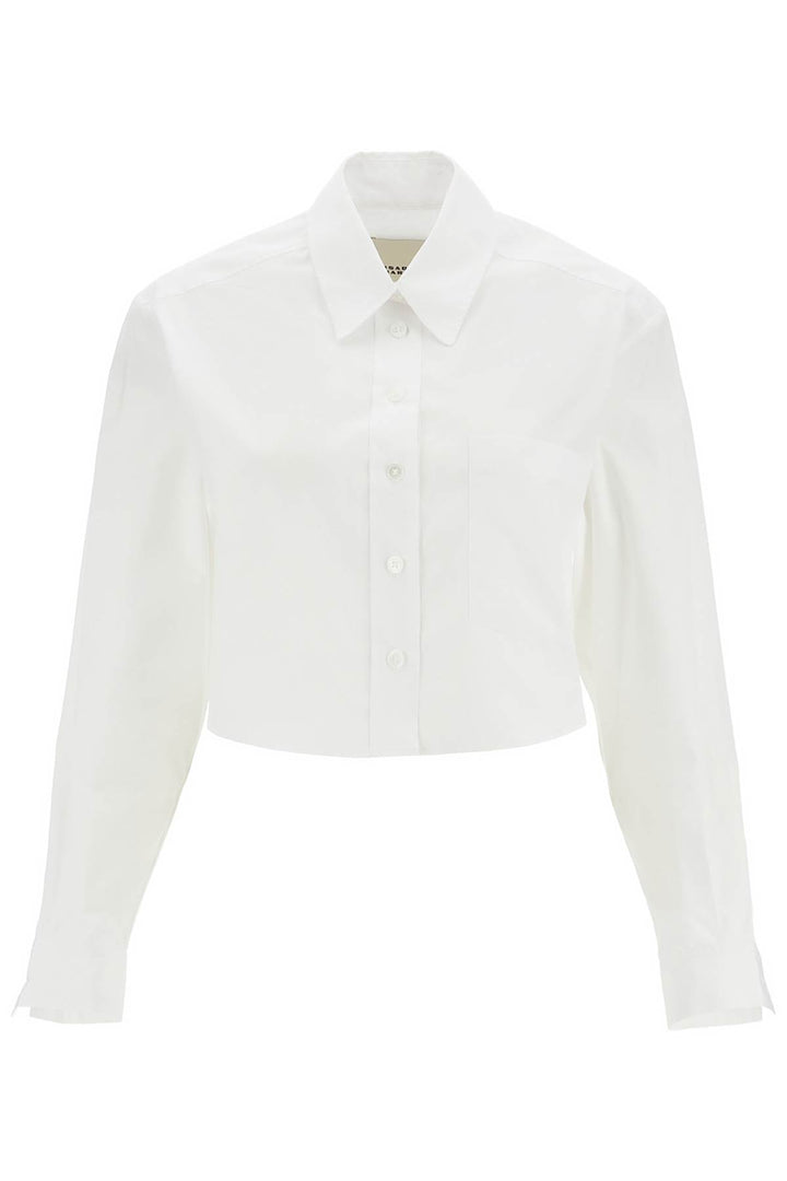 Isabel Marant Floral Cropped Shirt   White