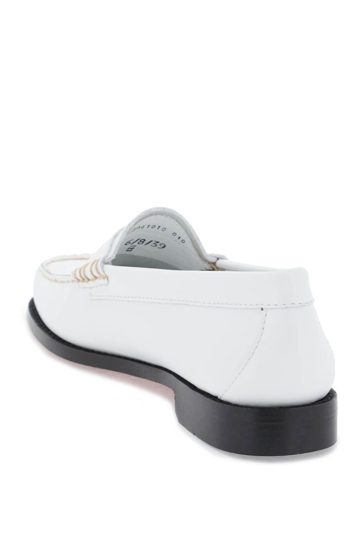 G.H. Bass Weejuns Penny Loafers   Bianco