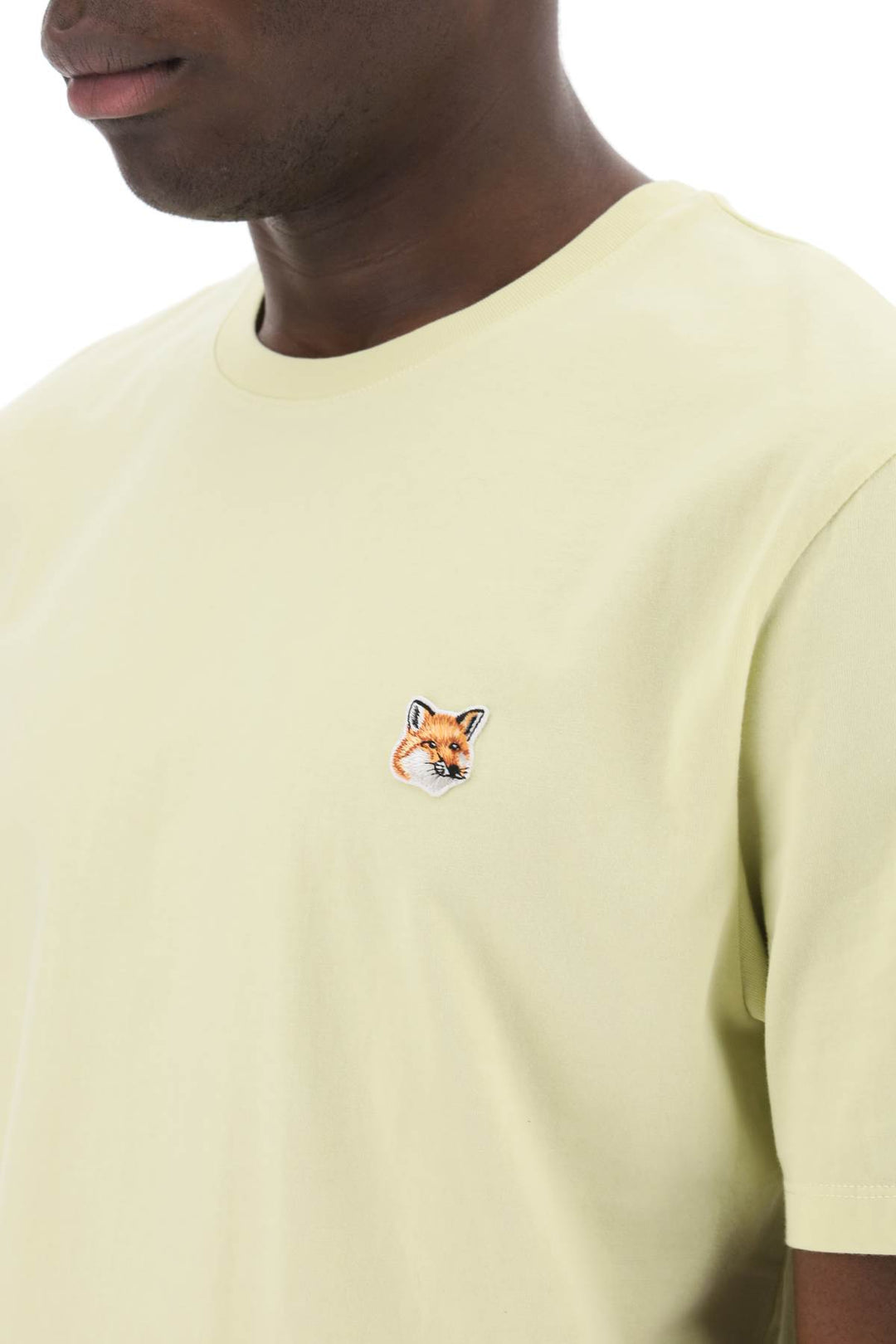 Maison Kitsune Fox Head T Shirt   Giallo