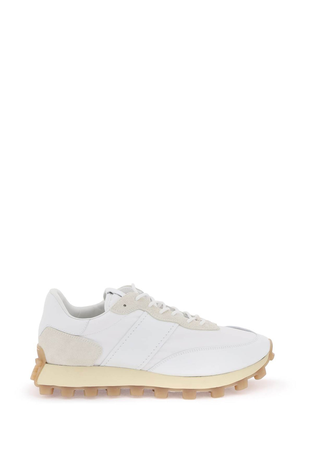 Tod's Leather And Fabric 1t Sneakers   Bianco