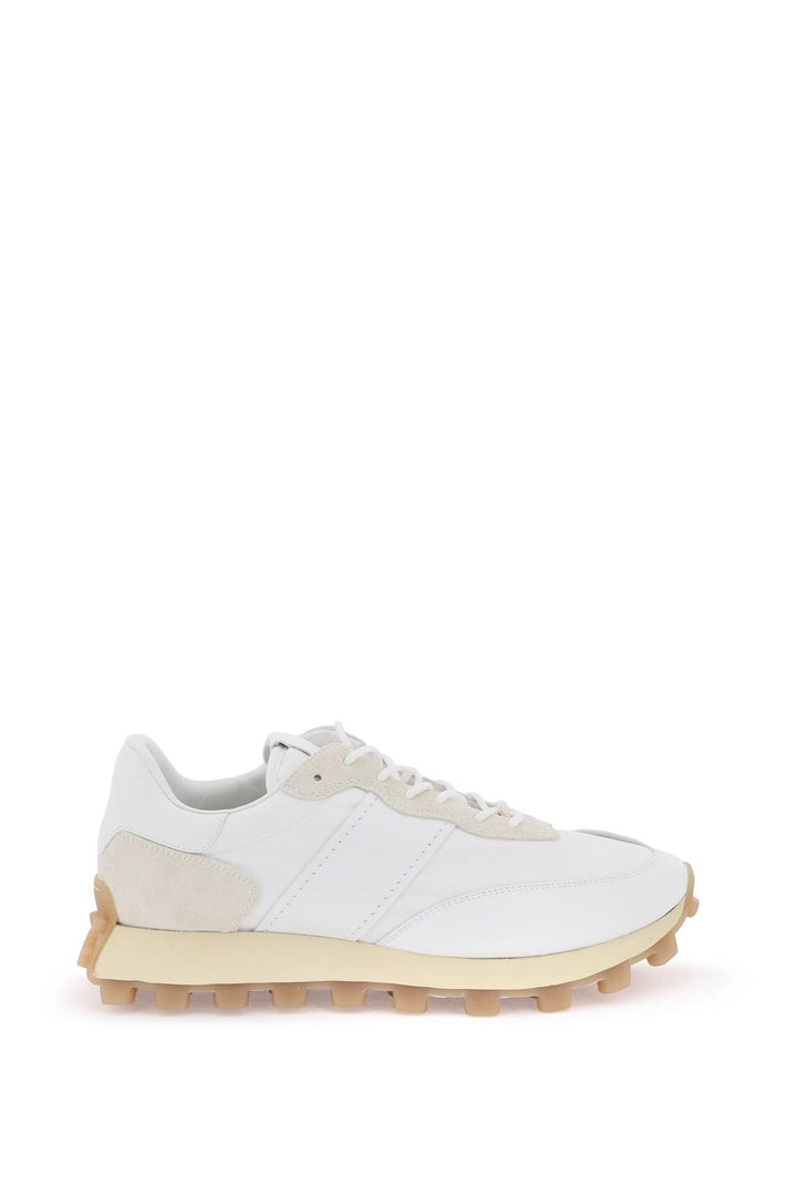 Tod's Leather And Fabric 1t Sneakers   Beige