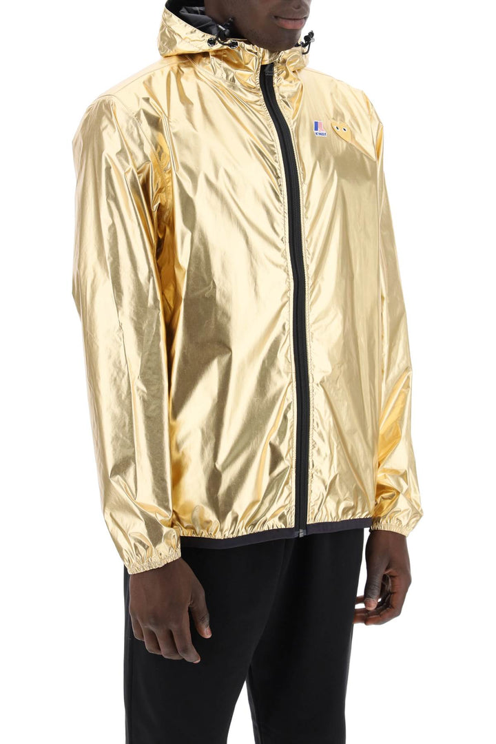 Comme Des Garcons Play Comme Des Garçons Play X K Way Laminated Ripstop Jacket   Gold