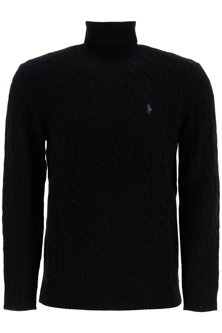 Polo Ralph Lauren cable-knit wool and cashmere turtleneck