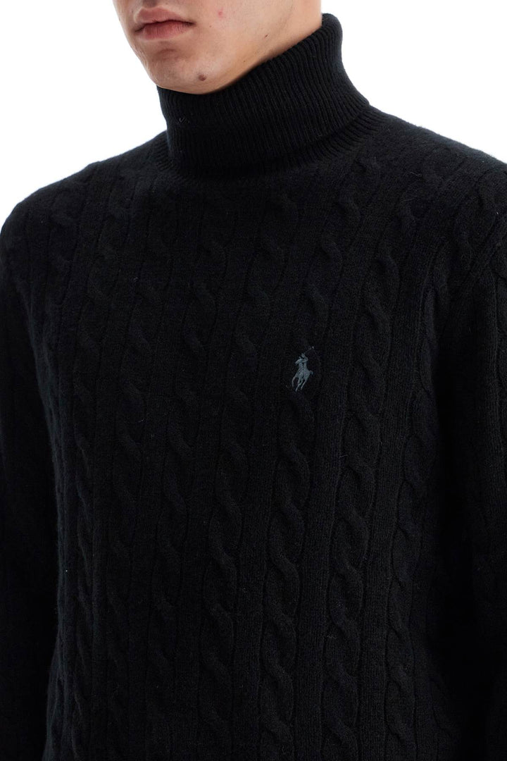 Polo Ralph Lauren cable-knit wool and cashmere turtleneck