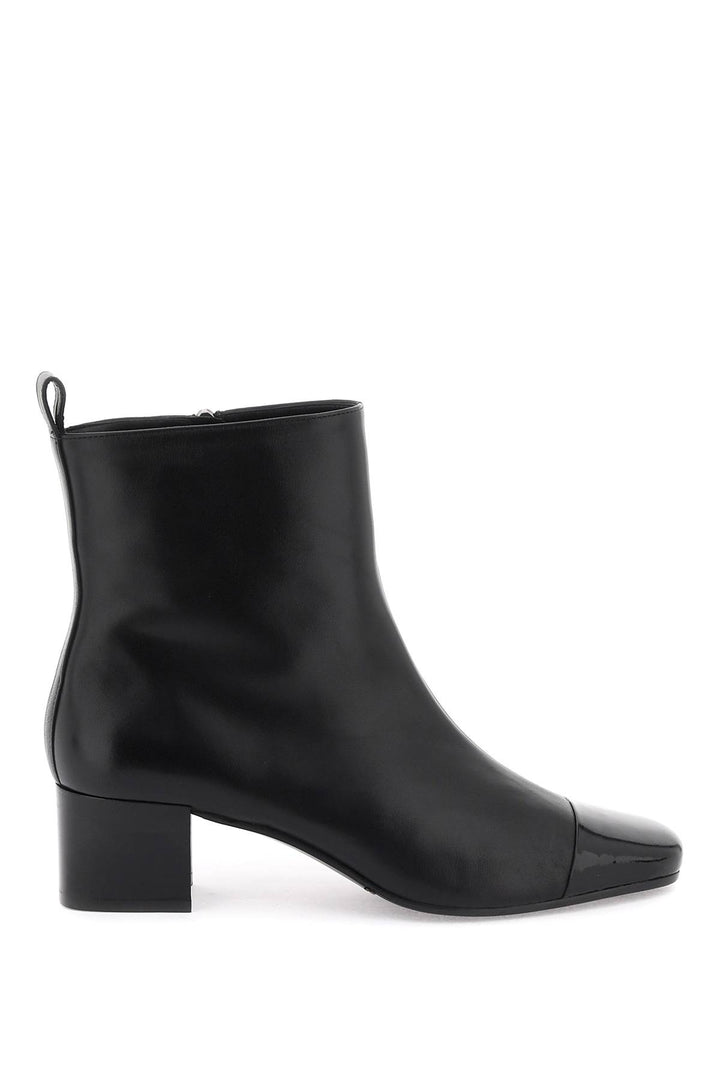 Carel Leather Ankle Boots   Black