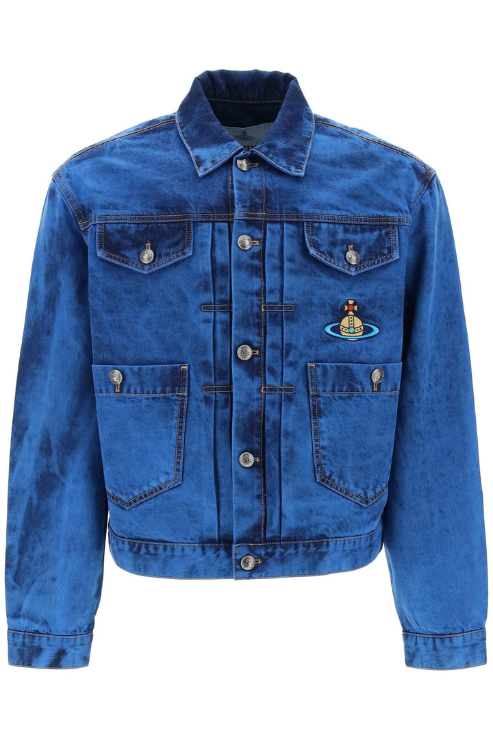 Vivienne Westwood Marlene Denim Jacket For Women   Blu
