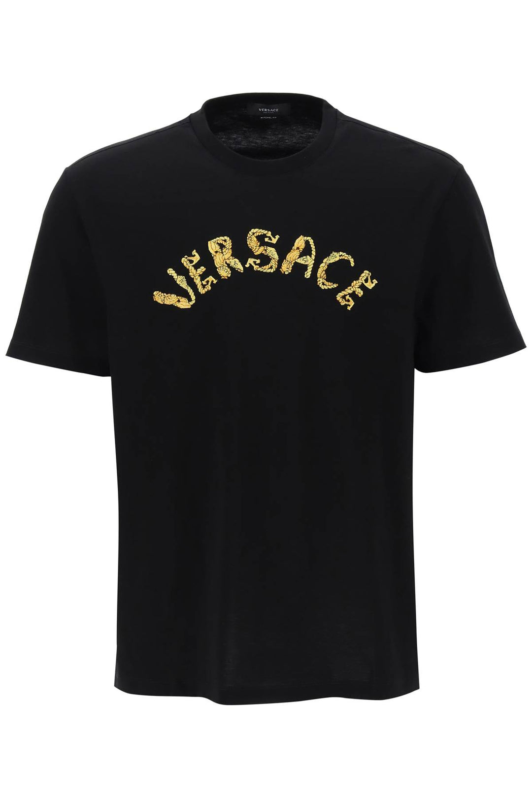 Versace Seashell Baroque T Shirt   Nero