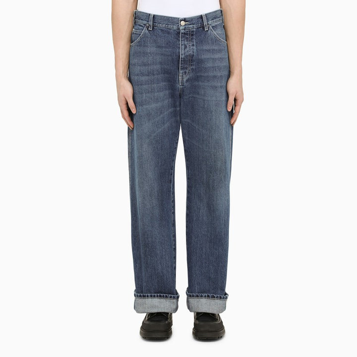 Alexander McQueen Loose cotton jeans