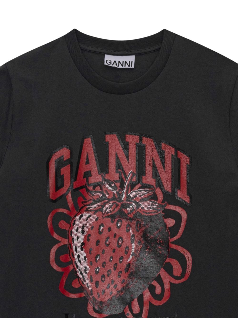 Ganni T Shirts And Polos Black