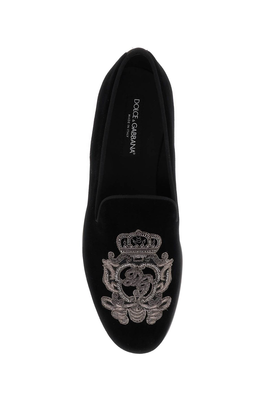 Dolce & Gabbana Velvet Loafers   Black