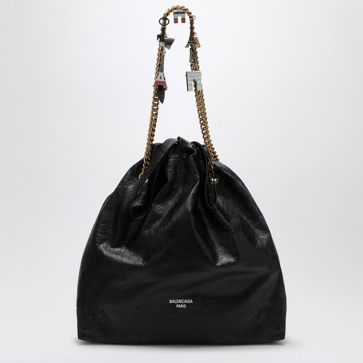 Balenciaga Crush Media leather tote bag