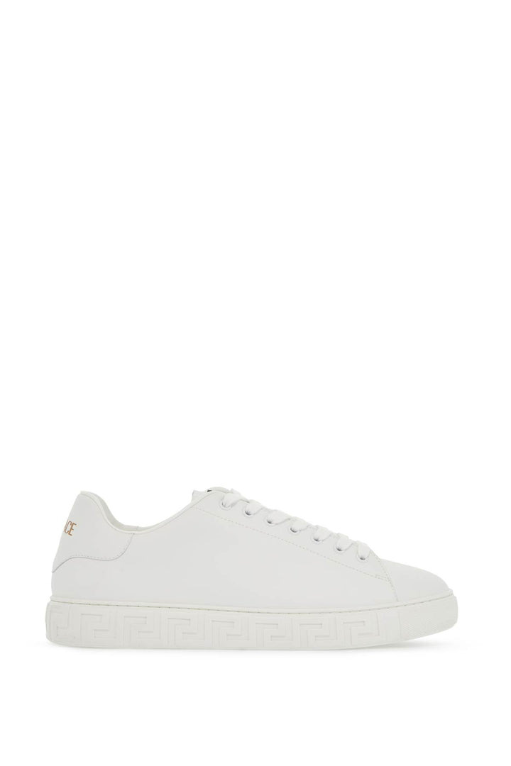 Versace Replace With Double Quotegreca Eco Leather   White