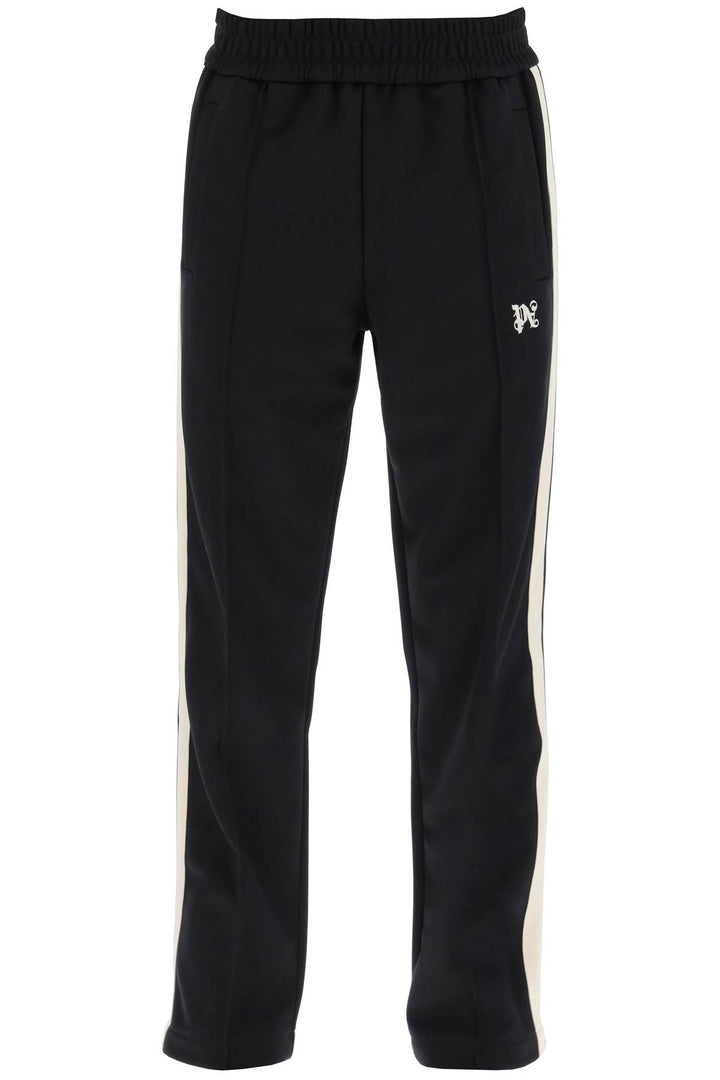 Palm Angels Contrast Band Joggers With Track Design   Black