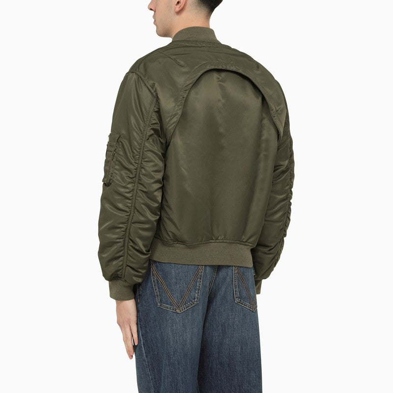 Alexander McQueen Convertible nylon bomber jacket