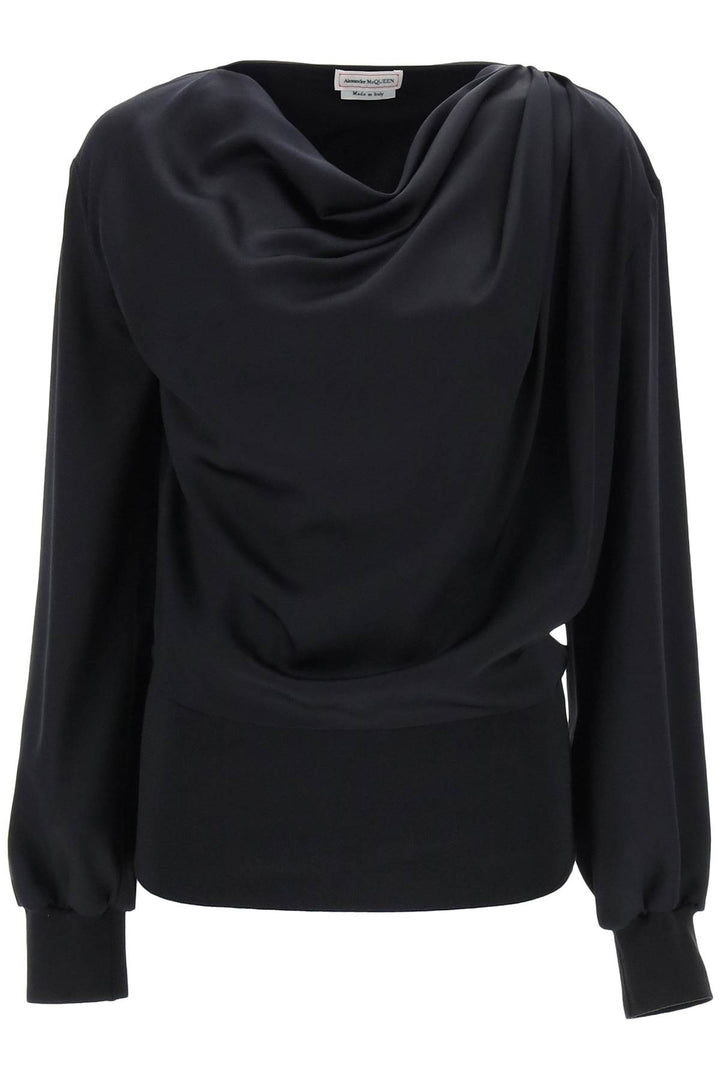 Alexander Mcqueen draped blouse