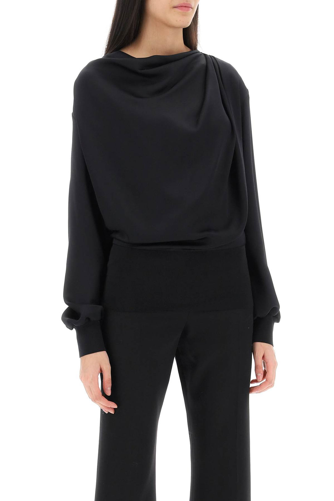 Alexander Mcqueen draped blouse