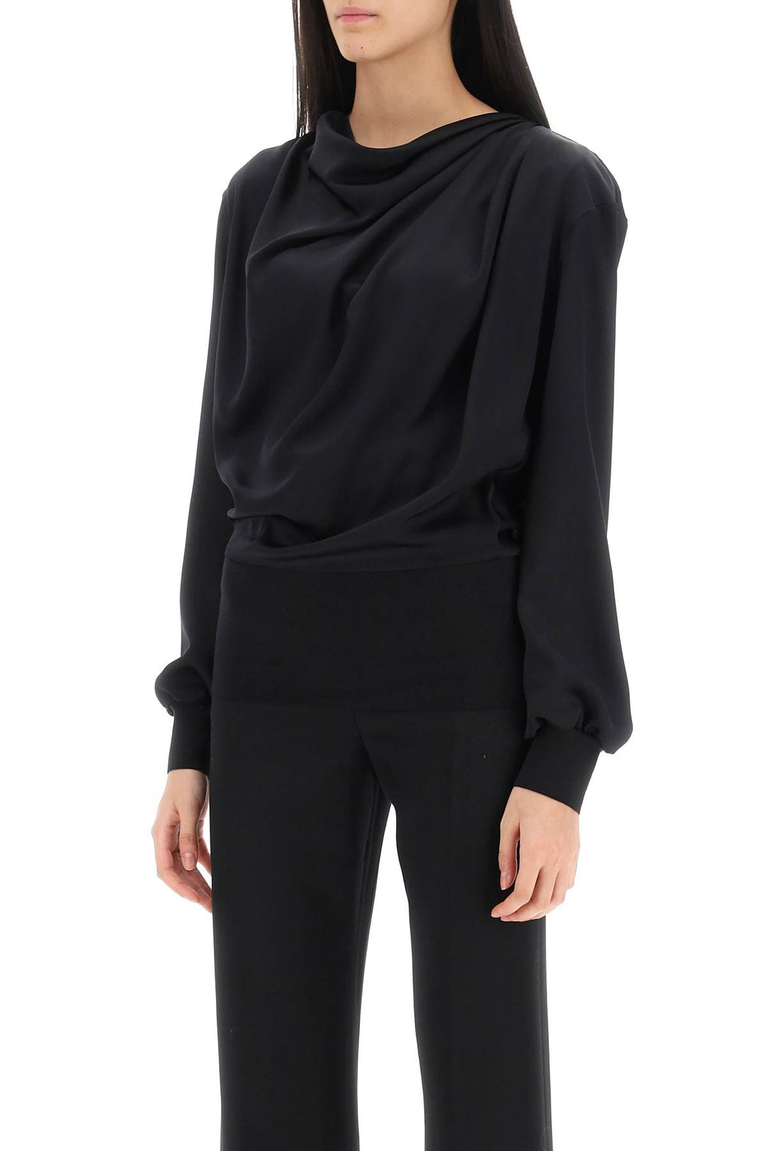 Alexander Mcqueen draped blouse