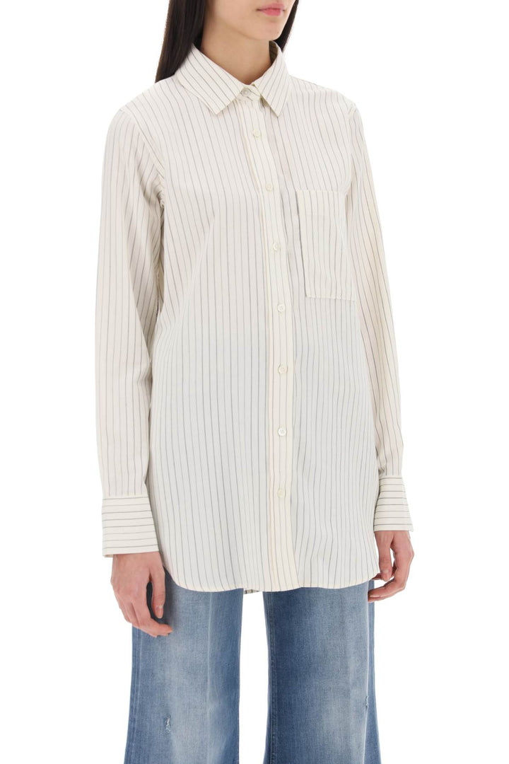 Closed Striped Cotton Wool Shirt   Neutral