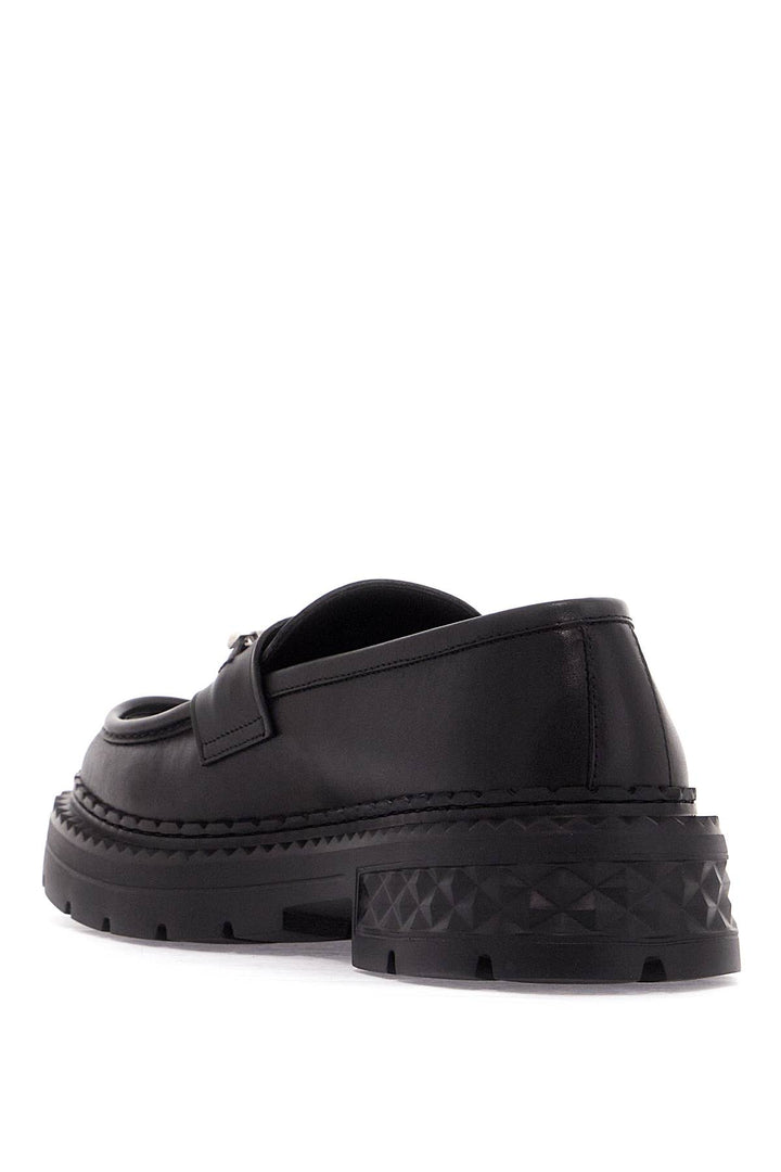 Jimmy Choo Leather Marlow Loafers   Black