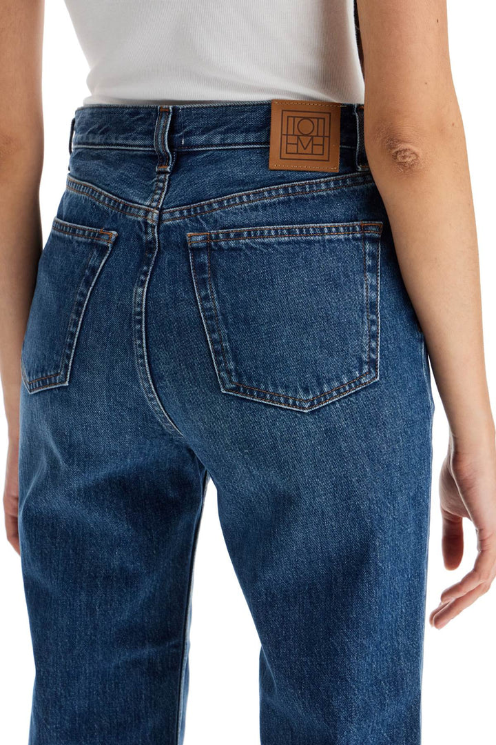 Toteme Classic Cut Cropped Jeans   Blue