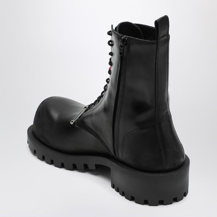 Balenciaga leather Hummer lace-up ankle boots