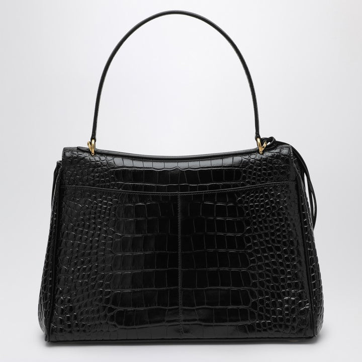 Balenciaga Cocco-print calfskin medium Rodeo bag