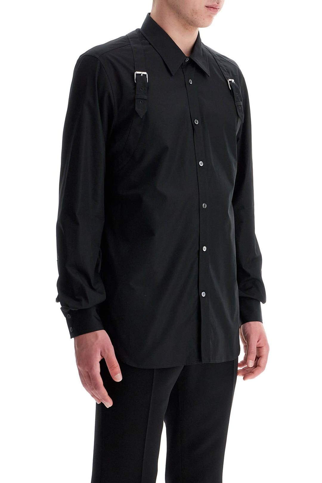 Alexander Mcqueen Poplin Harness Shirt