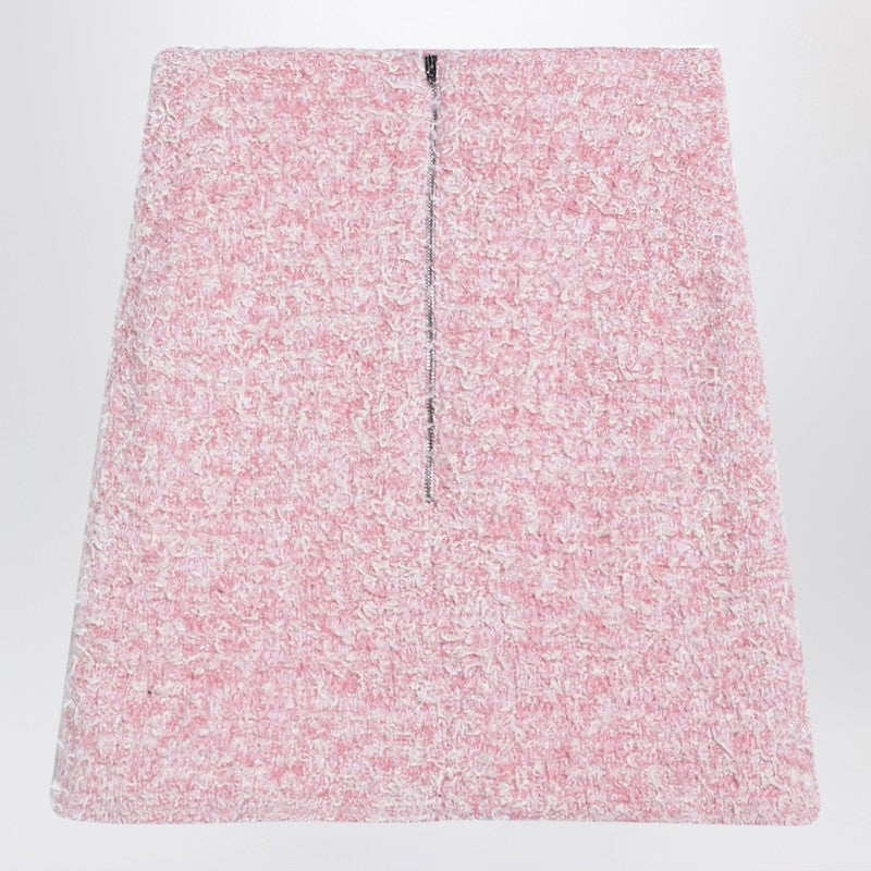 Balenciaga cotton blend tweed mini skirt