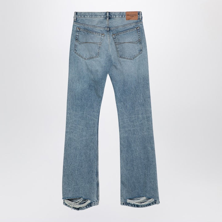 Balenciaga distressed hem jeans
