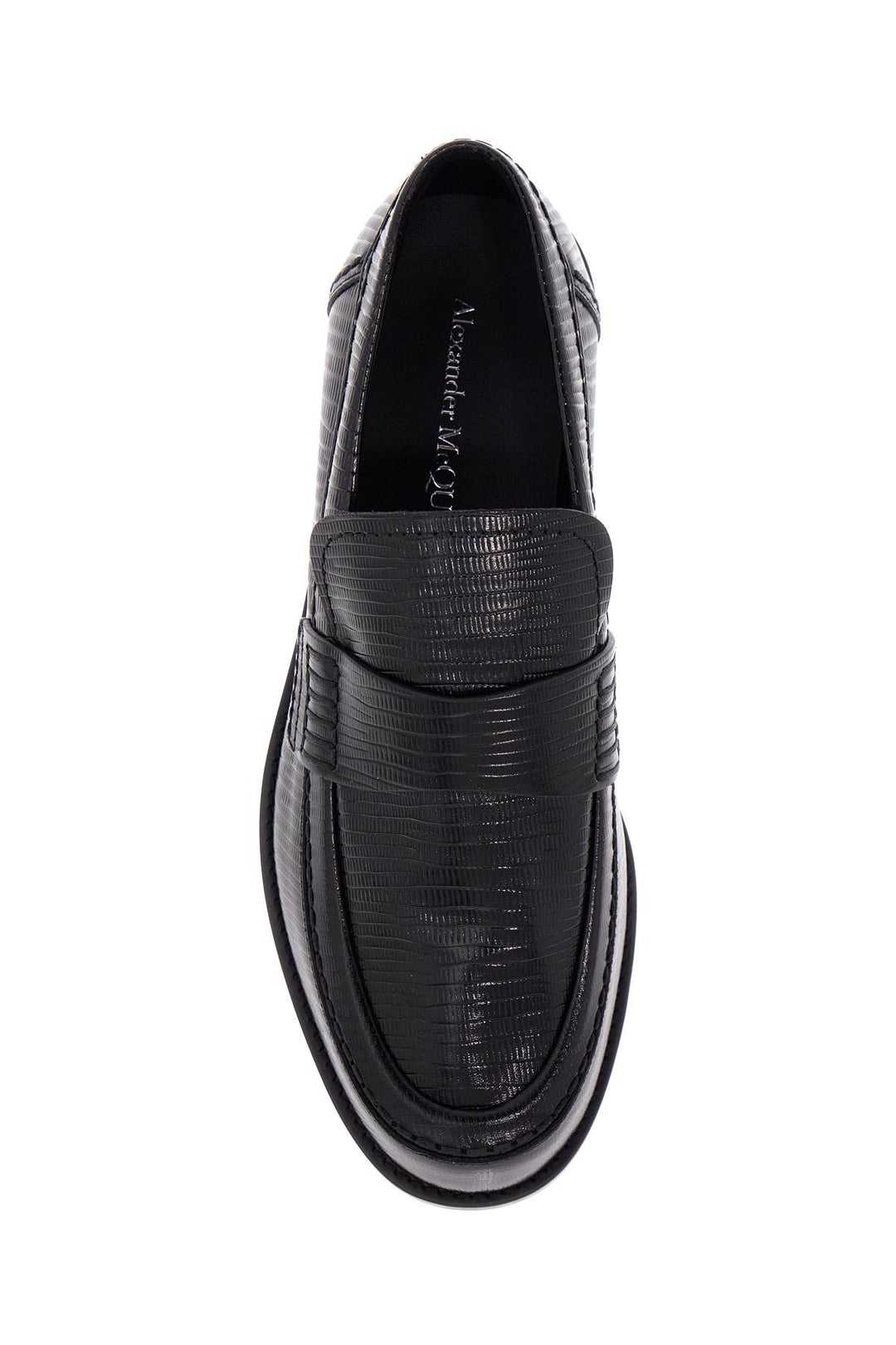 Alexander Mcqueen leather jupiter loafers