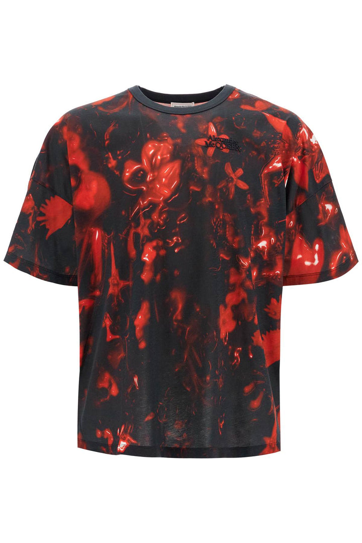 Alexander Mcqueen Oversized Printed T-Shirt