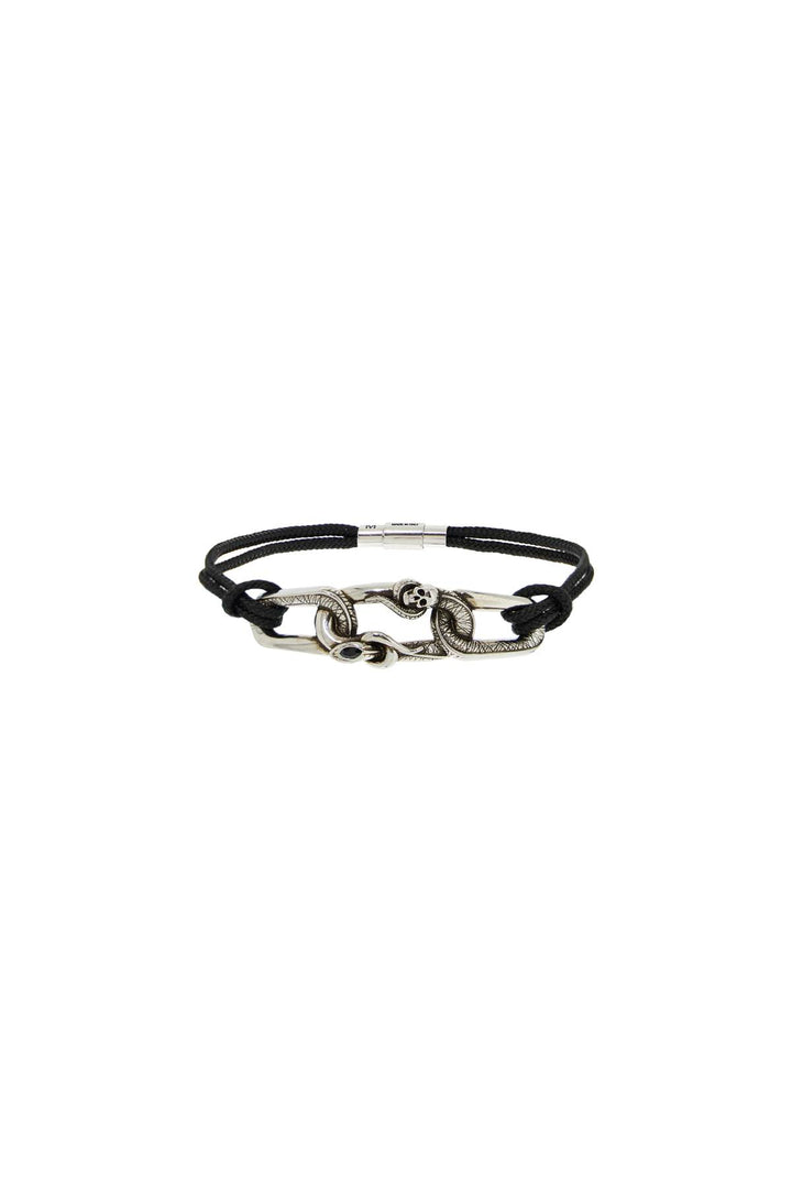 Alexander Mcqueen snake and skull bracelet