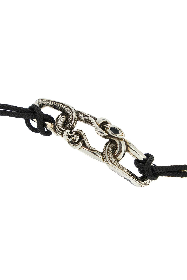 Alexander Mcqueen snake and skull bracelet