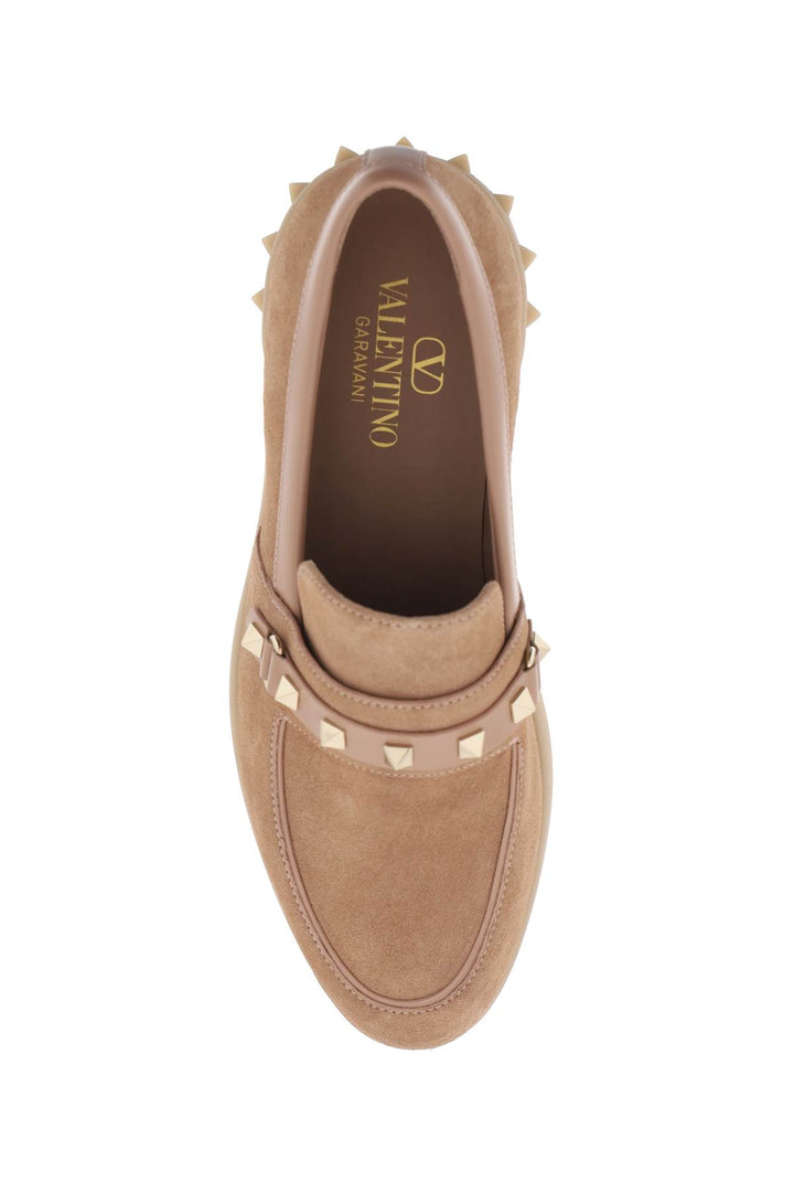 Valentino Garavani Replace With Double Quoteleisure Flows Suede   Brown