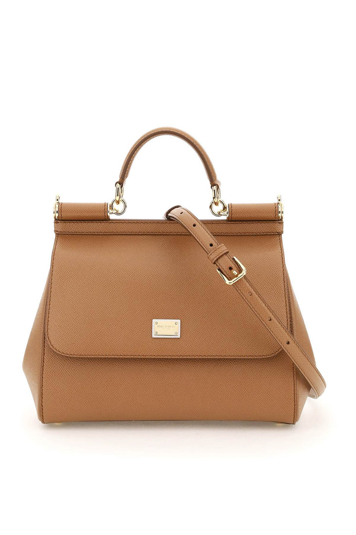 Dolce & Gabbana Medium Sicily Handbag   Brown