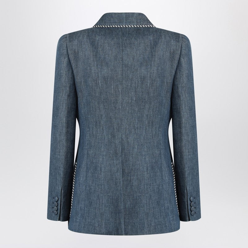 Valentino Double-breasted denim jacket