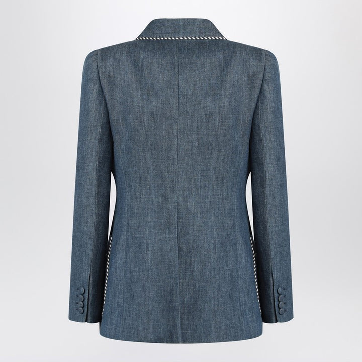 Valentino Double-breasted denim jacket