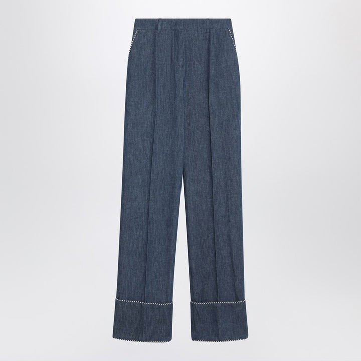 Valentino Chambray denim trousers