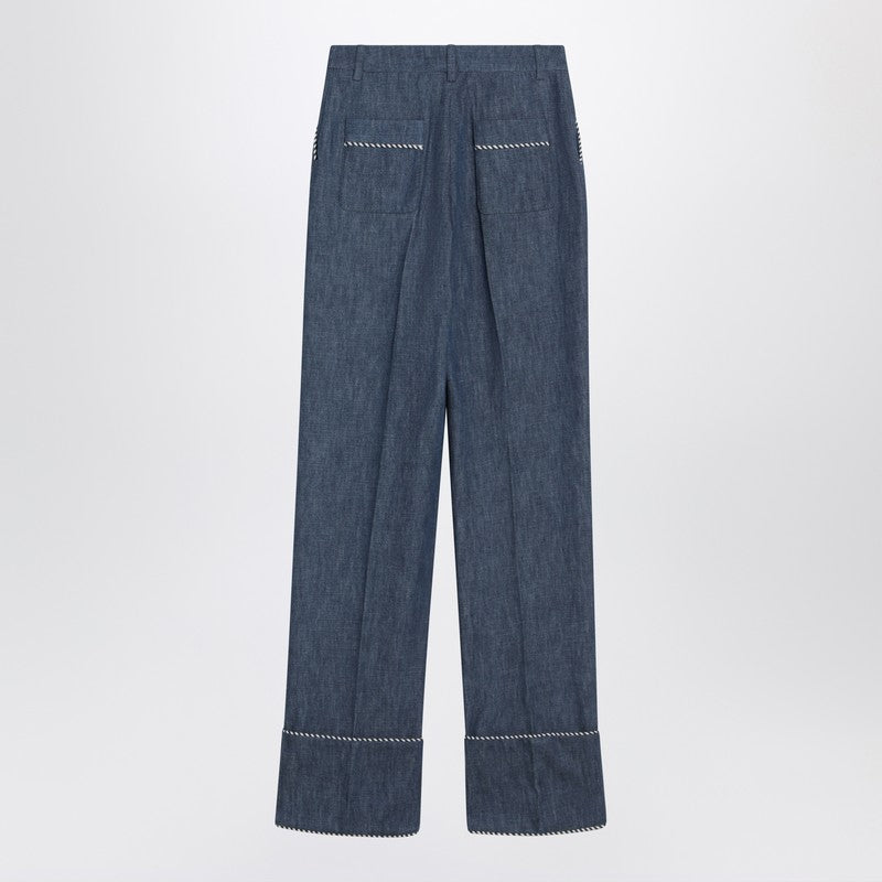 Valentino Chambray denim trousers