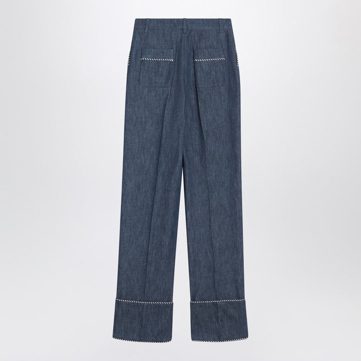 Valentino Chambray denim trousers